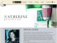 Tablet Screenshot of catherinebachand.com